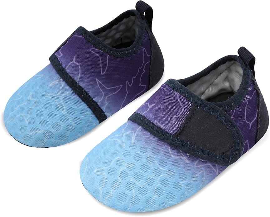 JIASUQI Baby Boys and Girls Barefoot Swim Water Skin Shoes Aqua Socks for Beach Swim Pool