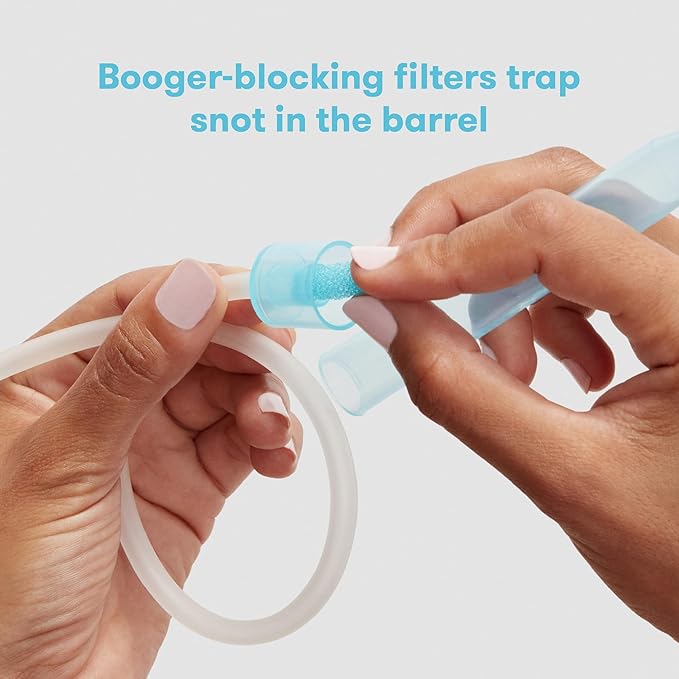Frida Baby Nasal Aspirator Original 60 NoseFrida Filter Refills,Replacement Filters,Hygiene Filters for NoseFrida The Snotsucker,BPA Free,Latex Free,(Pack of 2)