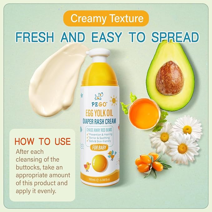 Diaper Rash Cream for Babies - Pediatrician-Recommended to Prevent, Soothe, and Treat Breakouts Diaper Rash and Flare-Ups, Baby Skin Protectant (100ml, 3.38, Fl Oz)