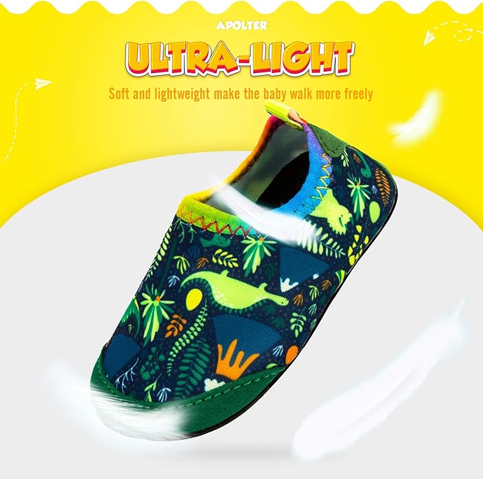 Baby Boys and Girls Swim Water Shoes Barefoot Aqua Socks Non-Slip for Beach Pool Toddler Kids
