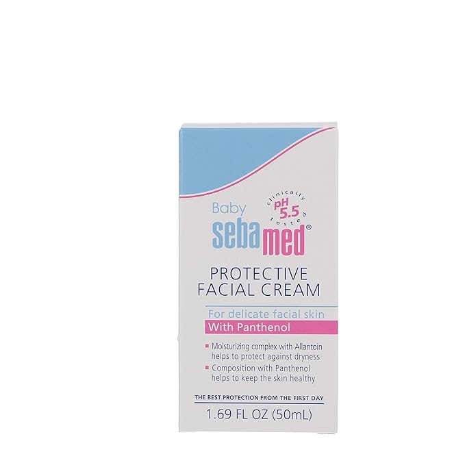 Sebamed Baby Protective Facial Cream Ultra Mild Gentle Hydrating Face Moisturizer for Delicate Skin (50mL)