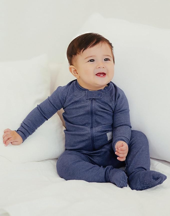 VAENAIT BABY Infant Toddler Boys Girls Modal Cotton Footed Pajamas One-Piece Romper Sleep and Play 0M-2T