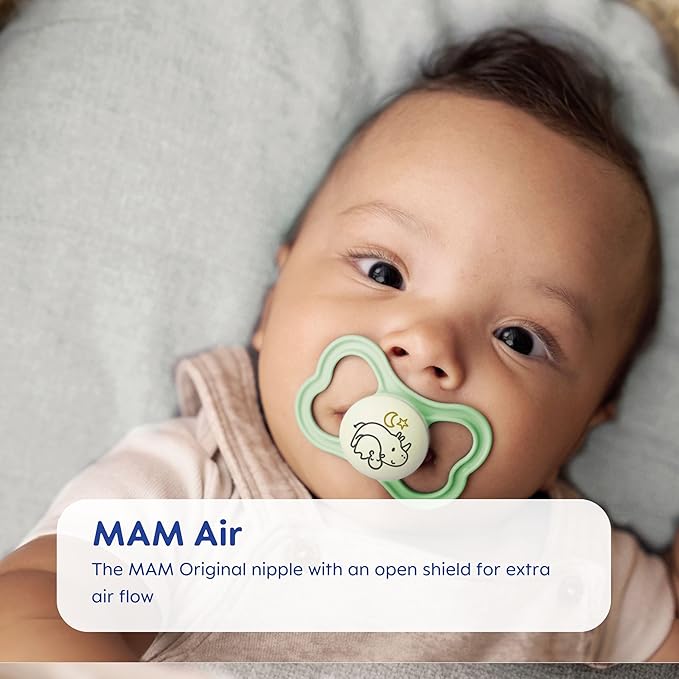 Pacifier,16+ Months,Variety Pack (1 Original,1 Air +-1 Night Pacifier),Unisex 3-Count,(Pack of 12)
