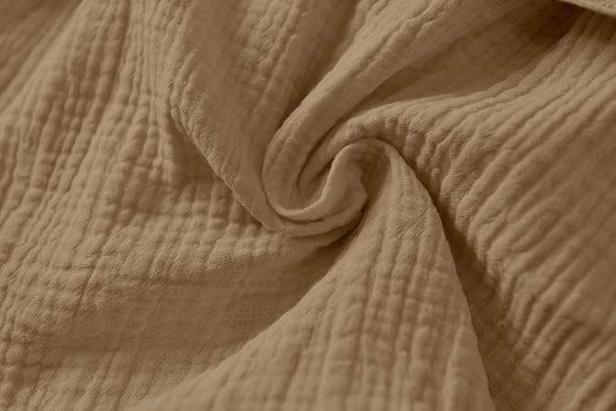 Organic Cotton Toddler Bathrobe, Soft and Breathable Baby Robe for Kid, Boy& Girl Hooded Robe Muslin