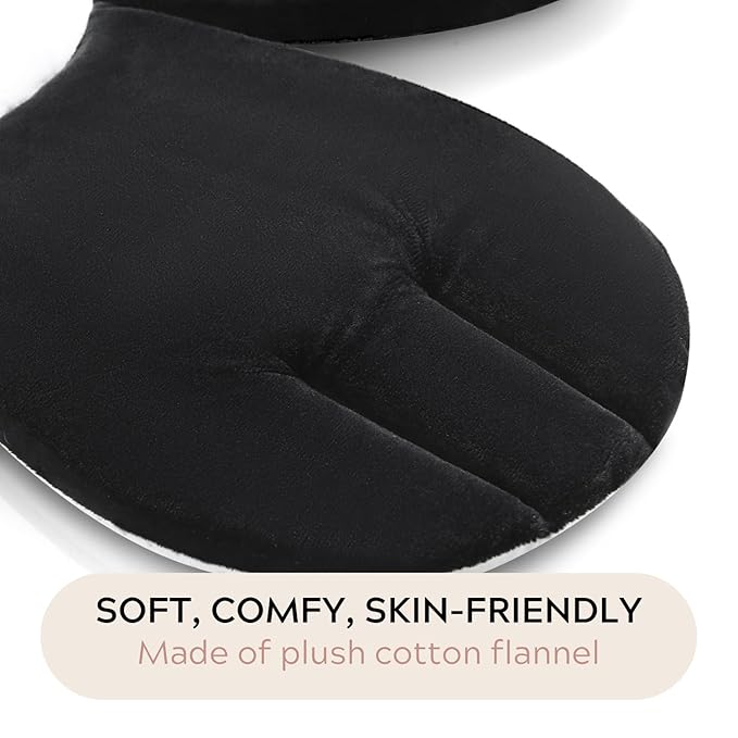 PandaEar Baby Bath Pad for Infant Newborn | Bath Seat Soft Panda Cushion Mat for Sink Bathtub Essentials Shower Gift (Black)