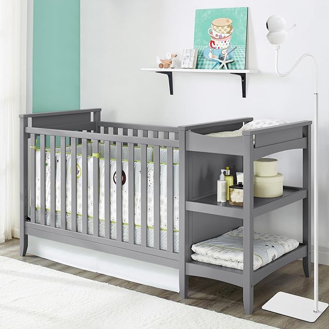 iTODOS Baby Monitor Floor Stand Holder Compatible with Babysense Video Baby Monitor V43/ HDS2/ V24R,Keep Baby Away from Touching,Strong and Heavy Metal Materials,More Safety