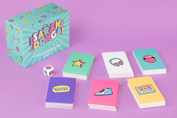 Regalador Hellofun! - Juego SARANDONGA | Juego divertido Perfecto para jugar con Familia y Amigos | 4-12 jugadores | Edad 14+