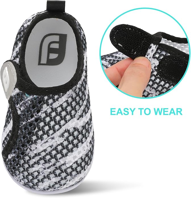JOINFREE Baby Toddler Water Shoes Boys Girls Sandals Barefoot Kids Breathable Sneakers Shoes for Walking Running