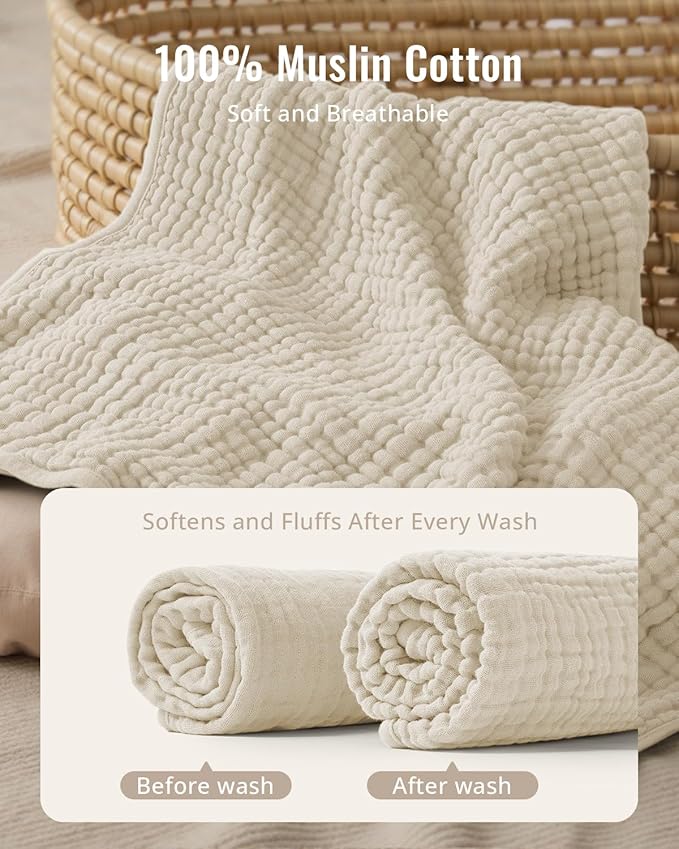 Blissful Diary Muslin Baby Hooded Towel 1 Pack, Soft & Absorbent Bath Towel for Infant, Toddler, Unisex, Baby Gift, Newborn Essentials, Dapper Duck
