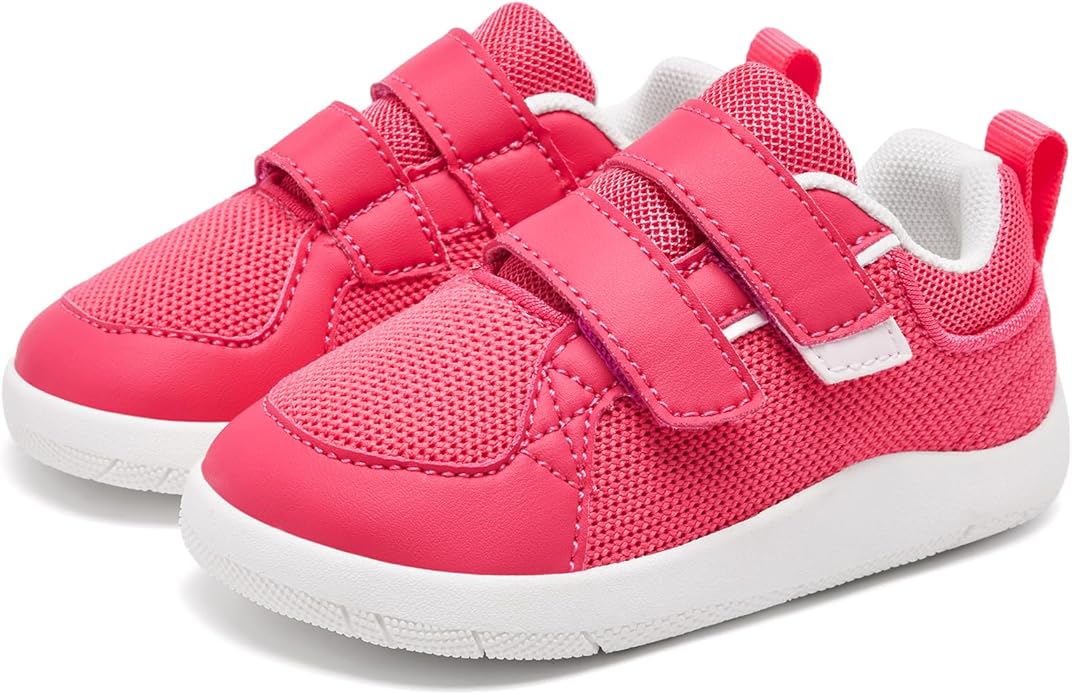 MORENDL Boys & Girls Walking Shoes 0-4 Years Baby Wide Toe Box Barefoot Shoes Toddler Sneakers