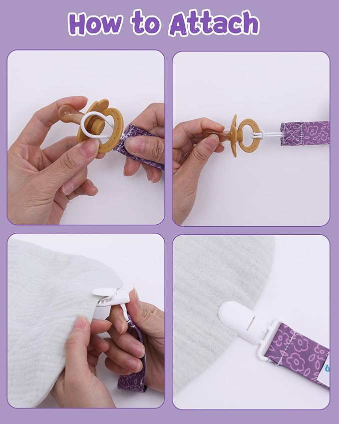 babygoal Baby Pacifier Clips 8 Pack 8PB27