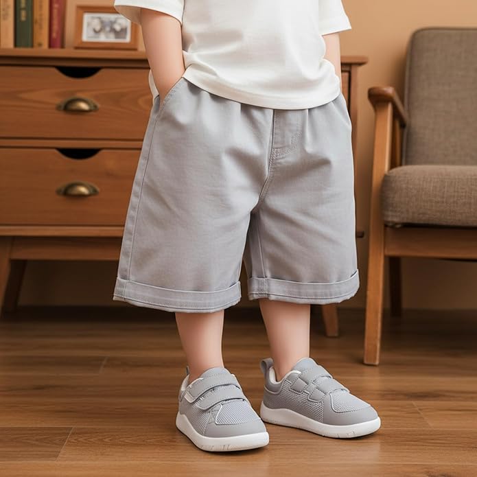 MORENDL Boys & Girls Walking Shoes 0-4 Years Baby Wide Toe Box Barefoot Shoes Toddler Sneakers
