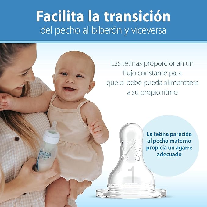 Dr. Brown's Natural Flow Anti-Colic Options+ Narrow Baby Bottle, Dream Adventure, 8 oz/250 mL, with Level 1 Slow Flow Nipples, 0m+, 4 Pack