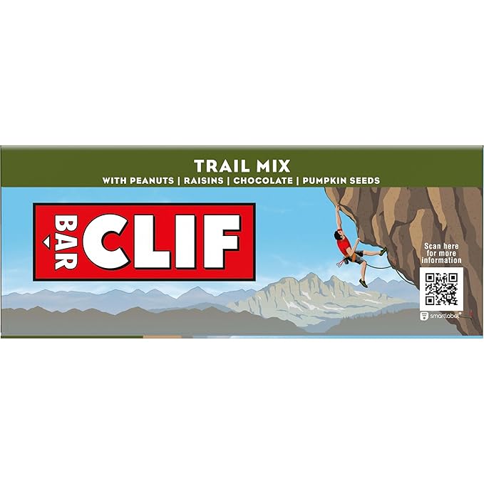 CLIF BAR - Energy Protein Bars - Trail Mix - Made with Organic Oats - Energy Bars - Non-GMO - (10 Pack)