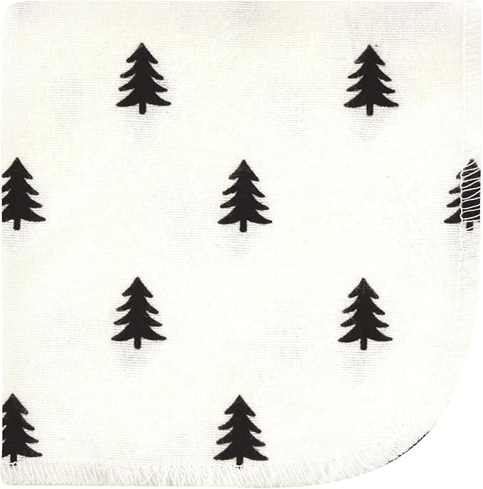 Hudson Baby Unisex Baby Flannel Cotton Washcloths, Brown Bear 12 Pack, One Size