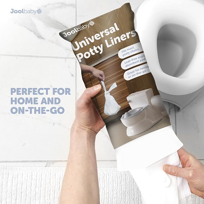 Disposable Potty Liners – Universal Fit for Potty Chairs, Super-Absorbent (60 Count) – Jool Baby