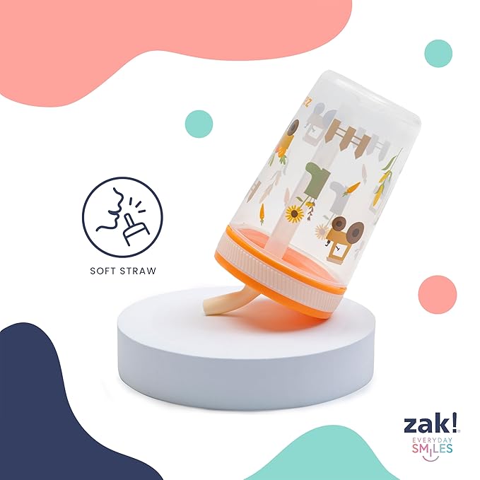 Zak Designs 15oz Baby Shark Kelso Tumbler Set, Leak-Proof Screw-On Lid with Straw Made of Durable Plastic and Silicone, Perfect Bundle for Kids (2pcs Set)
