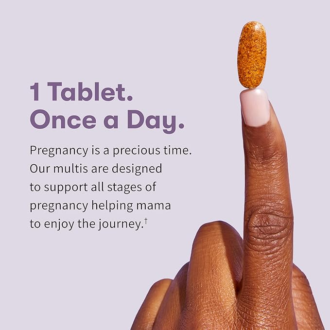 Garden of Life Organics Prenatal Vitamin: Folate for Energy & Healthy Fetal Development, Non-constipating Iron, Vitamin C, B6, B12, D3 – Organic, Non-GMO, Gluten-Free, Vegan, 30 Day Supply