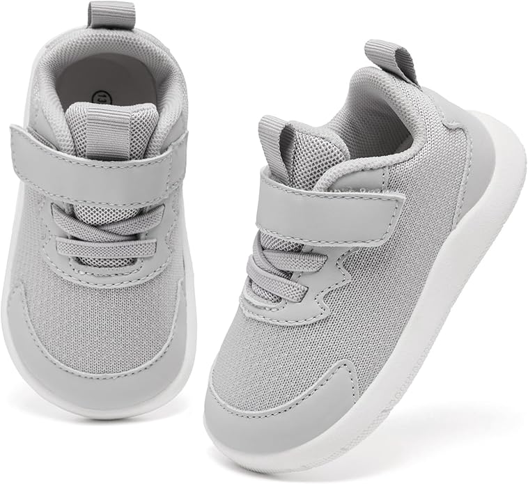 MORENDL Wide Toddler Shoes Baby Walking Shoes Boys & Girls Barefoot Sneakers Zero Drop Comfort Tennis Running Outdoor Activities