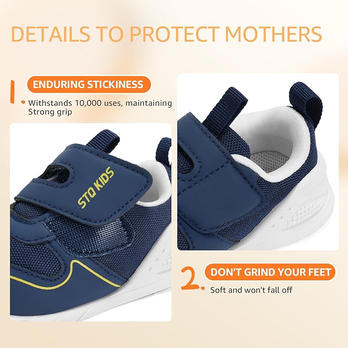Baby Barefoot First Walking Shoes with Wide Toe Box Orthopedic Toddler Shoes for 6 12 18 24 Months