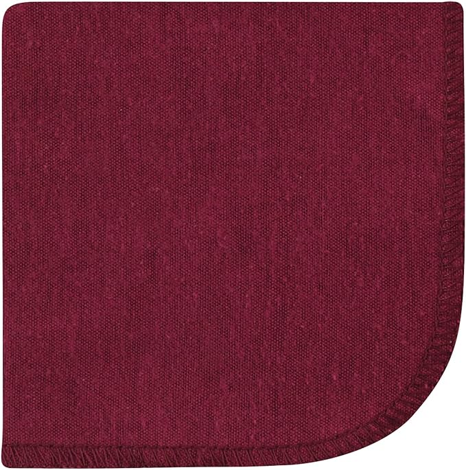 Hudson Baby Unisex Baby Flannel Cotton Washcloths, Dusty Rose Floral 10 Pack, One Size