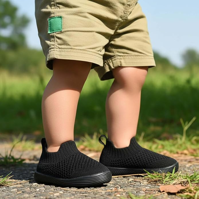 MORENDL Baby Toddler Walking Socks Non-Slip Breathable Unisex Casual Sneakers
