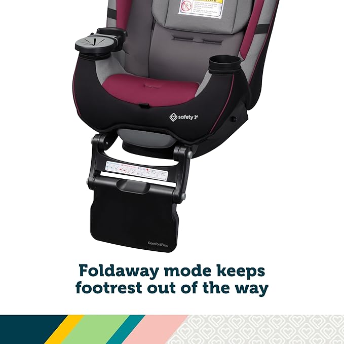 Safety 1st Grow and Go Extend ‘n Ride LX All-in-One Convertible Car Seat, Black Pepper