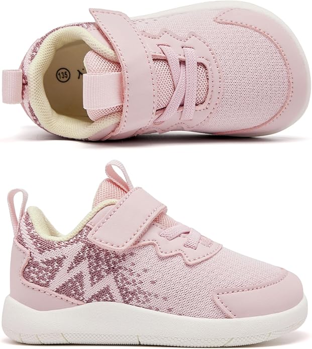 MORENDL Wide Toddler Shoes Baby Walking Shoes Boys & Girls Barefoot Sneakers Zero Drop Comfort Tennis Running Outdoor Activities