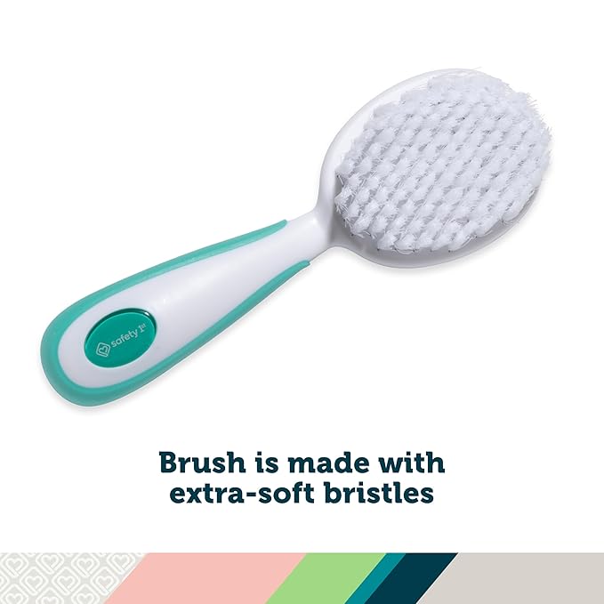 Safety 1st Easy Grip Brush and Comb, Colors May Vary