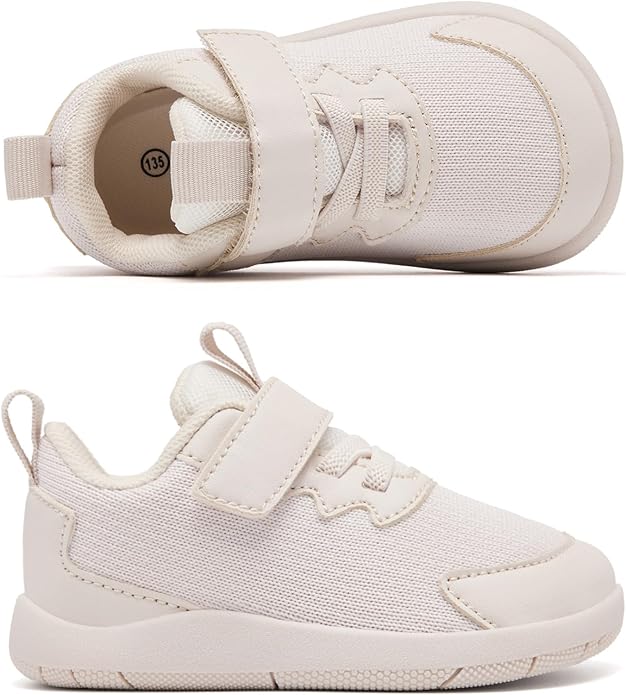 MORENDL Wide Toddler Shoes Baby Walking Shoes Boys & Girls Barefoot Sneakers Zero Drop Comfort Tennis Running Outdoor Activities
