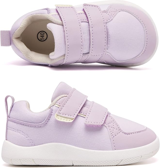 MORENDL Boys & Girls Walking Shoes 0-4 Years Baby Wide Toe Box Barefoot Shoes Toddler Sneakers
