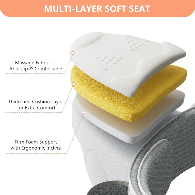 HKAI Baby Hip Carrier,Baby Carrier with Adjustable Waistband & Breathable Mesh, Ergonomic Carrier with Non-Slip Hip Seat Surface for Newborns & Toddlers (Light Grey)