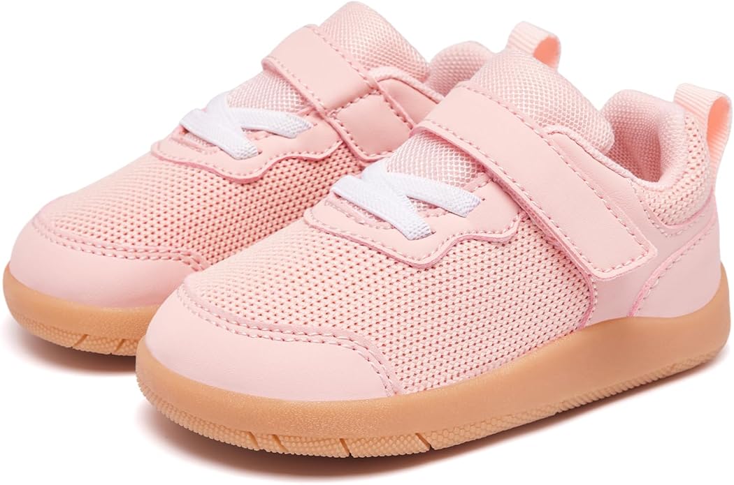 Wide Toe Box Toddler Shoes Baby First Walking Shoe Boys Girls Non-Slip Zero Drop Minimalist Tennis Sneakers