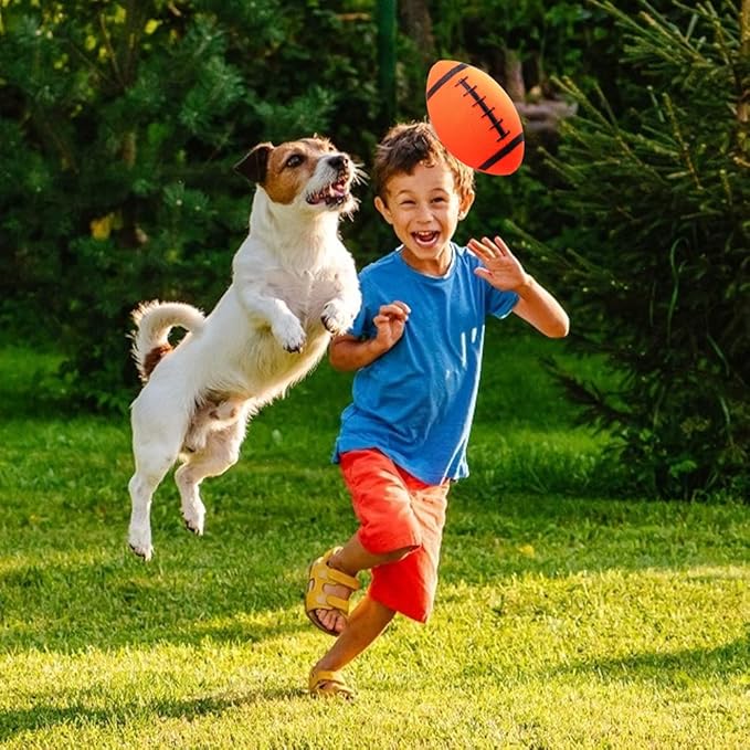 Shindel 6PCS Mini Inflatable Football, 6.3 inch Waterproof Footballs Toys for Kids Perfect Outdoor & Indoor Games, Summer Pool Beach Toy, Birthday & Football Lovers Party Favors