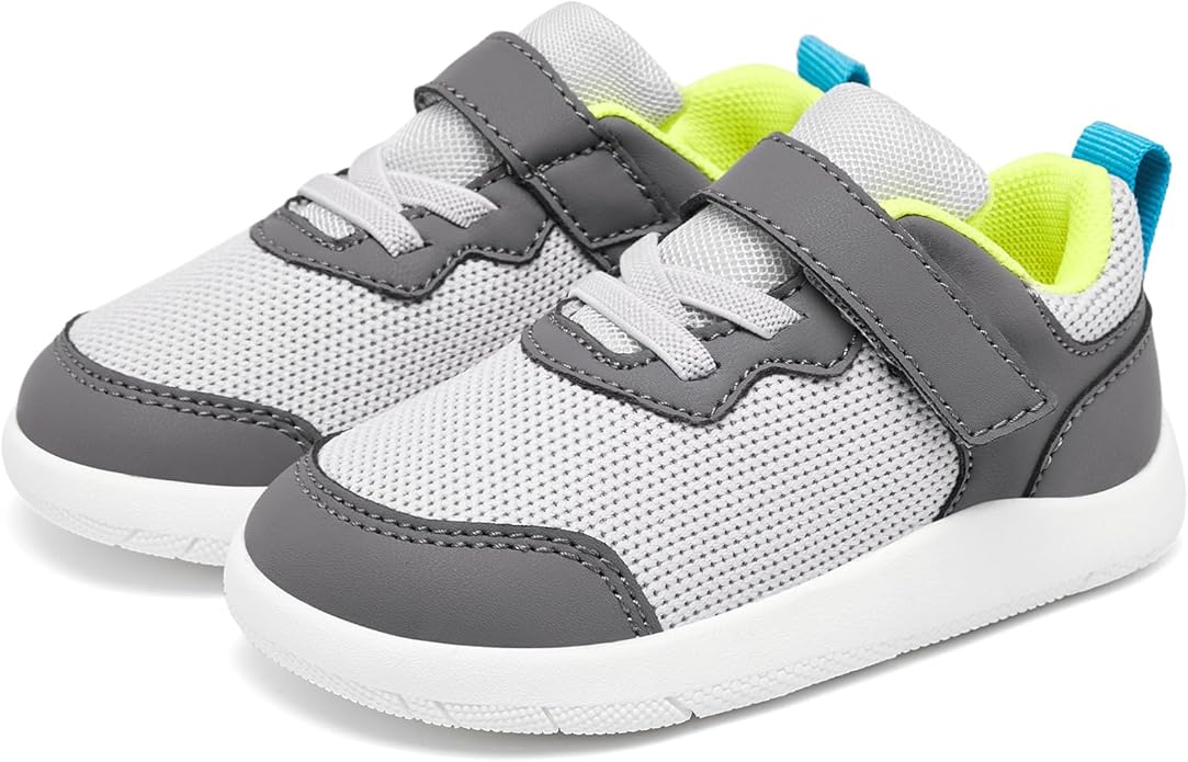 Wide Toe Box Toddler Shoes Baby First Walking Shoe Boys Girls Non-Slip Zero Drop Minimalist Tennis Sneakers
