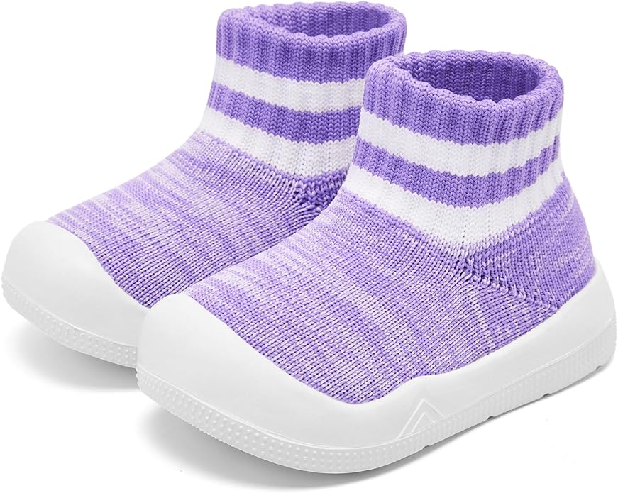 Engtoy Baby Shoes & Socks - Non-Slip Breathable Slippers with Soft Rubber Sole - Baby Boys & Girls Slip On Sneakers