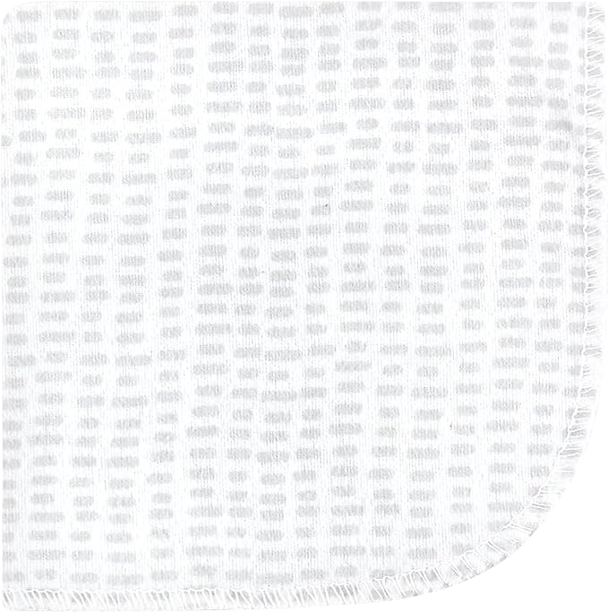 Hudson Baby Unisex Baby Flannel Cotton Washcloths 10-Pack, Boy Safari World, One Size