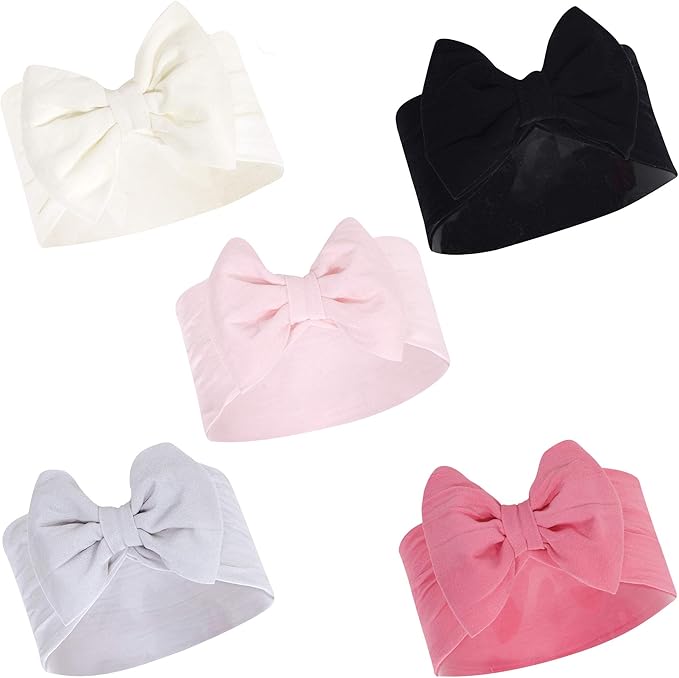 Hudson Baby Cotton and Synthetic Headbands, Size 0-24 Months