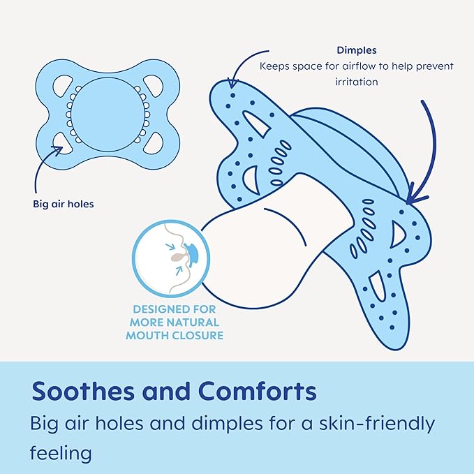 MAM Original Matte Baby Pacifiers 0-6 Months,Binky for Newborn Babies,BPA-Free Skin Soft Silicone Nipple,Easy to Clean,Developed with Medical Experts,Made in Europe,(Pack of 48)