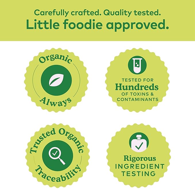 Plum Organics Kale, Strawberry, Banana, Amaranth Oat and Greek Yogurt Baby Food in Pouch, Organic Food Squeeze, Non GMO, 4 Ounce (Pack of 6)