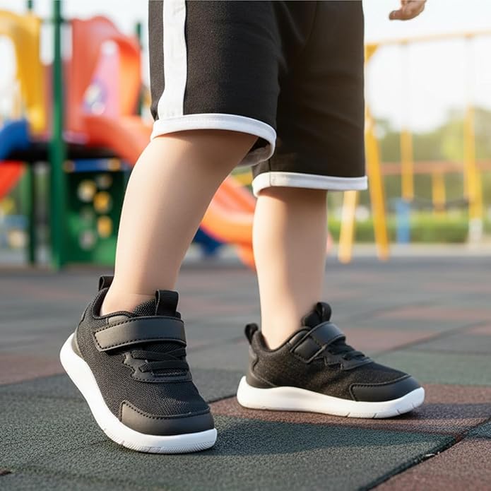 MORENDL Wide Toddler Shoes Baby Walking Shoes Boys & Girls Barefoot Sneakers Zero Drop Comfort Tennis Running Outdoor Activities