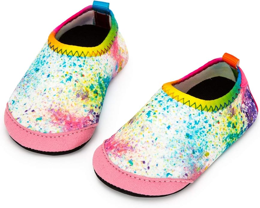 Baby Boys and Girls Swim Water Shoes Barefoot Aqua Socks Non-Slip for Beach Pool Toddler Kids