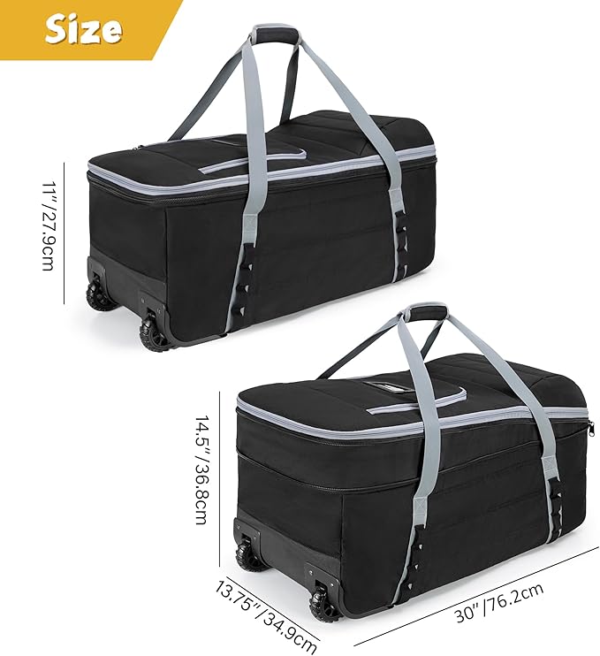 Car Seat Travel Bag with Wheels Compatible with UPPAbaby Aria and Mesa, Infant Padded Car Seat Carrier for Airport, Car Seat Gate Check Bag for Travel with Luggage Tag, Black, Bag Only