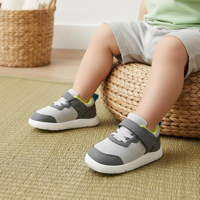 Wide Toe Box Toddler Shoes Baby First Walking Shoe Boys Girls Non-Slip Zero Drop Minimalist Tennis Sneakers