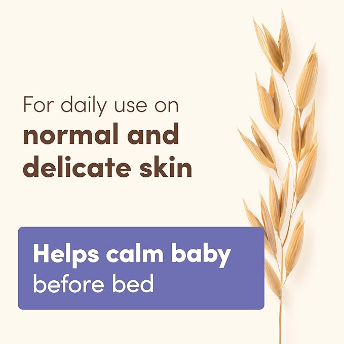 Aveeno Baby Calming Comfort Bath & Wash with Relaxing Lavender & Vanilla Scents & Natural Oat Extract, Hypoallergenic & Tear-Free Formula, Paraben-, Phthalate- & Soap-Free, 8 fl. Oz