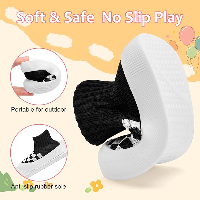 VIFUUR Baby Shoes Girls Boys Toddler Sneakers Non-Slip First Walkers Shoes for Babies 6 9 12 18 24 Months