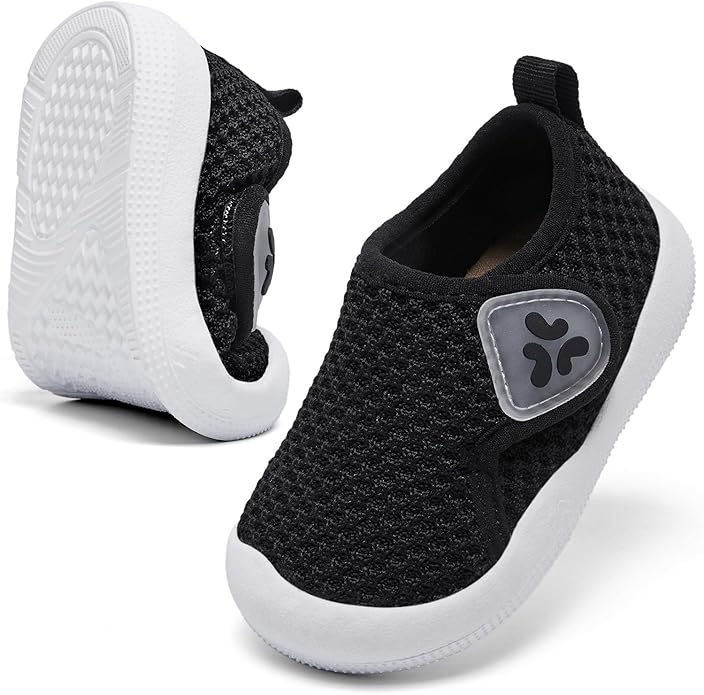 Baby Shoes Infant Boys Girls First Walker Shoes Baby Walking Shoes Lightweight Breathable Sneakers with Non-Slip Soles 0-24 Months