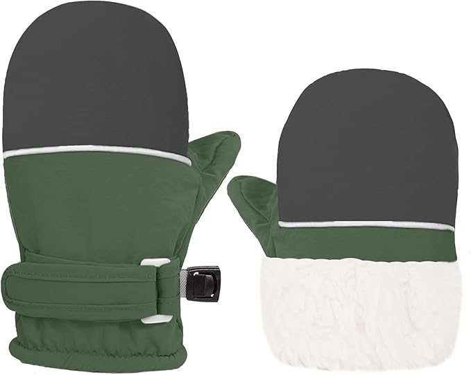 Toddler Gloves Baby Mittens Winter Warm Lined Fleece Gloves Waterproof Snow Baby Girls Mitten for Boys