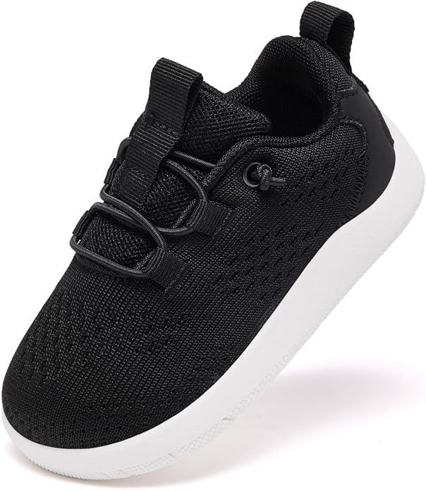 MORENDL Wide Toddler Shoes Baby Walking Shoes Girls Boys Zero Drop Minimalist Sneakers Slip On Tennis Shoe Breathable Naturally Flexible