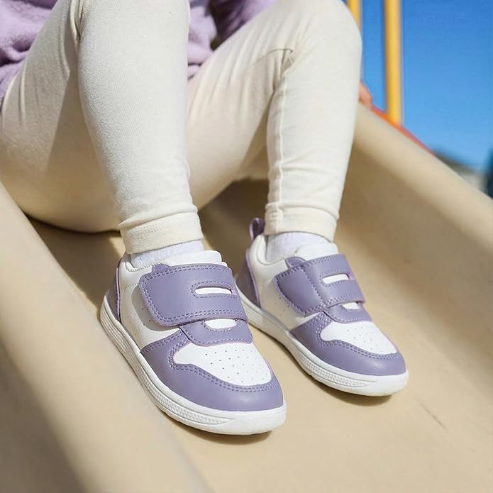 Toddler Wide Toe Box Barefoot Shoes Boys Girls Sneakers Zero Drop Kid Tennis Running Shoes Lightweight Non-Slip Comfortable Leather First Walking Shoe Outdoor Activities School